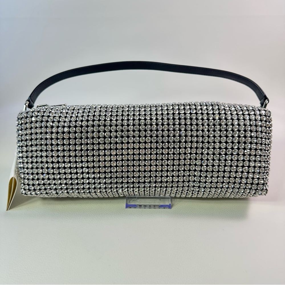 NEW Alexander Wang New Heiress Large Flex Bag in Clear Crystal